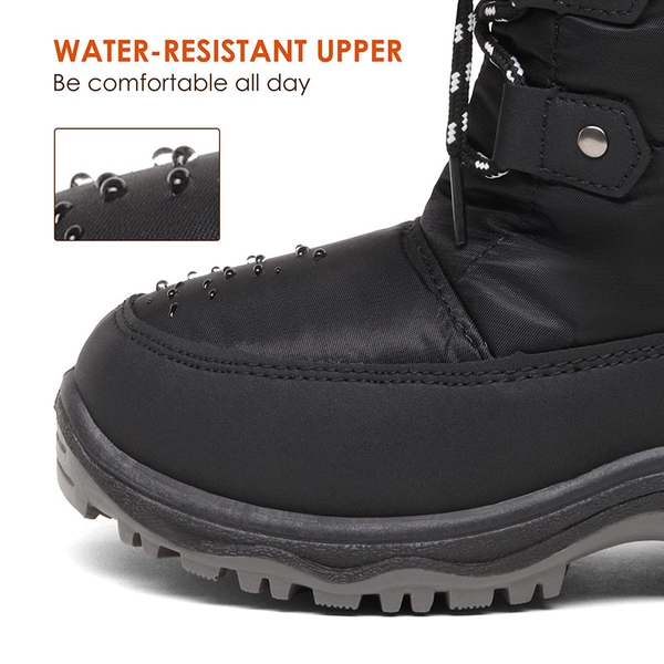 Kids Winter Snow Boots - BLACK - 2
